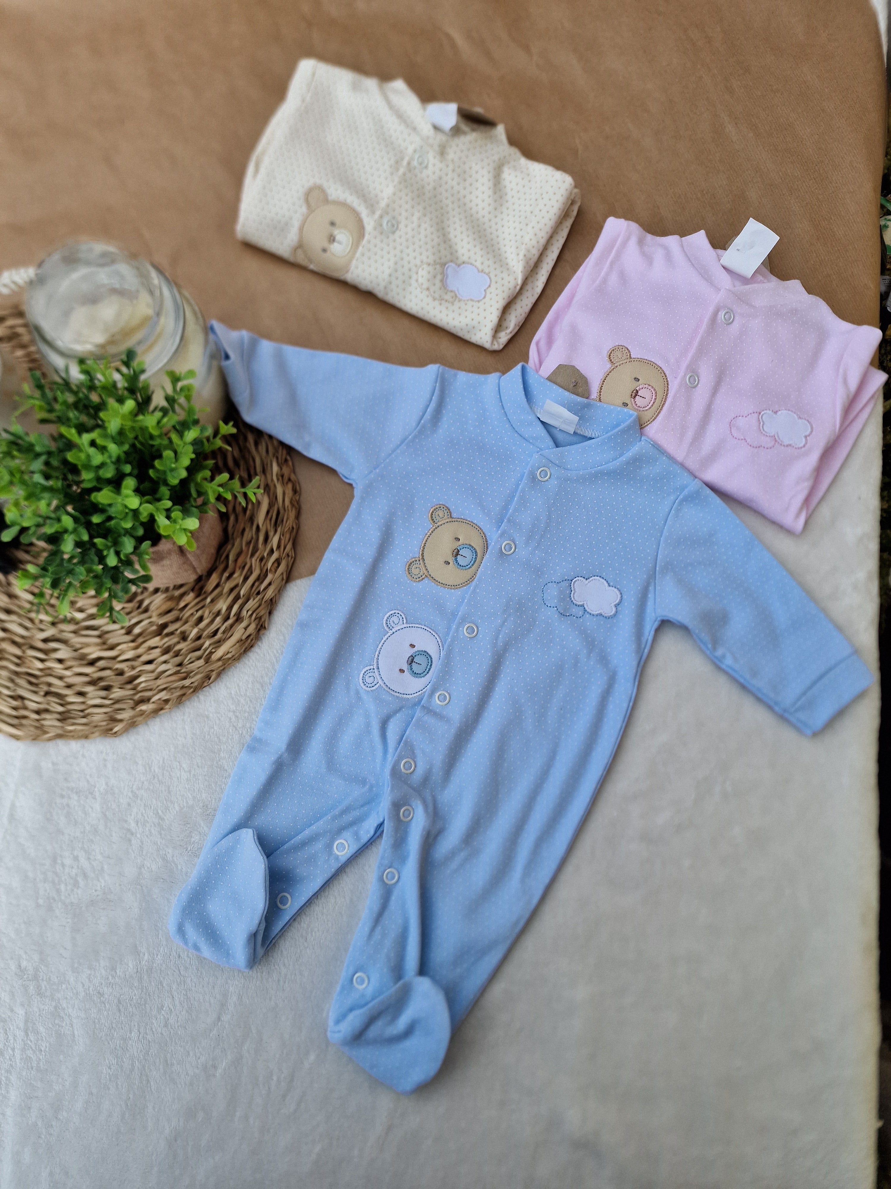 Babygrow Ursinhos com Pintinhas