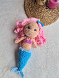 Amigurumi Sereia Rosa
