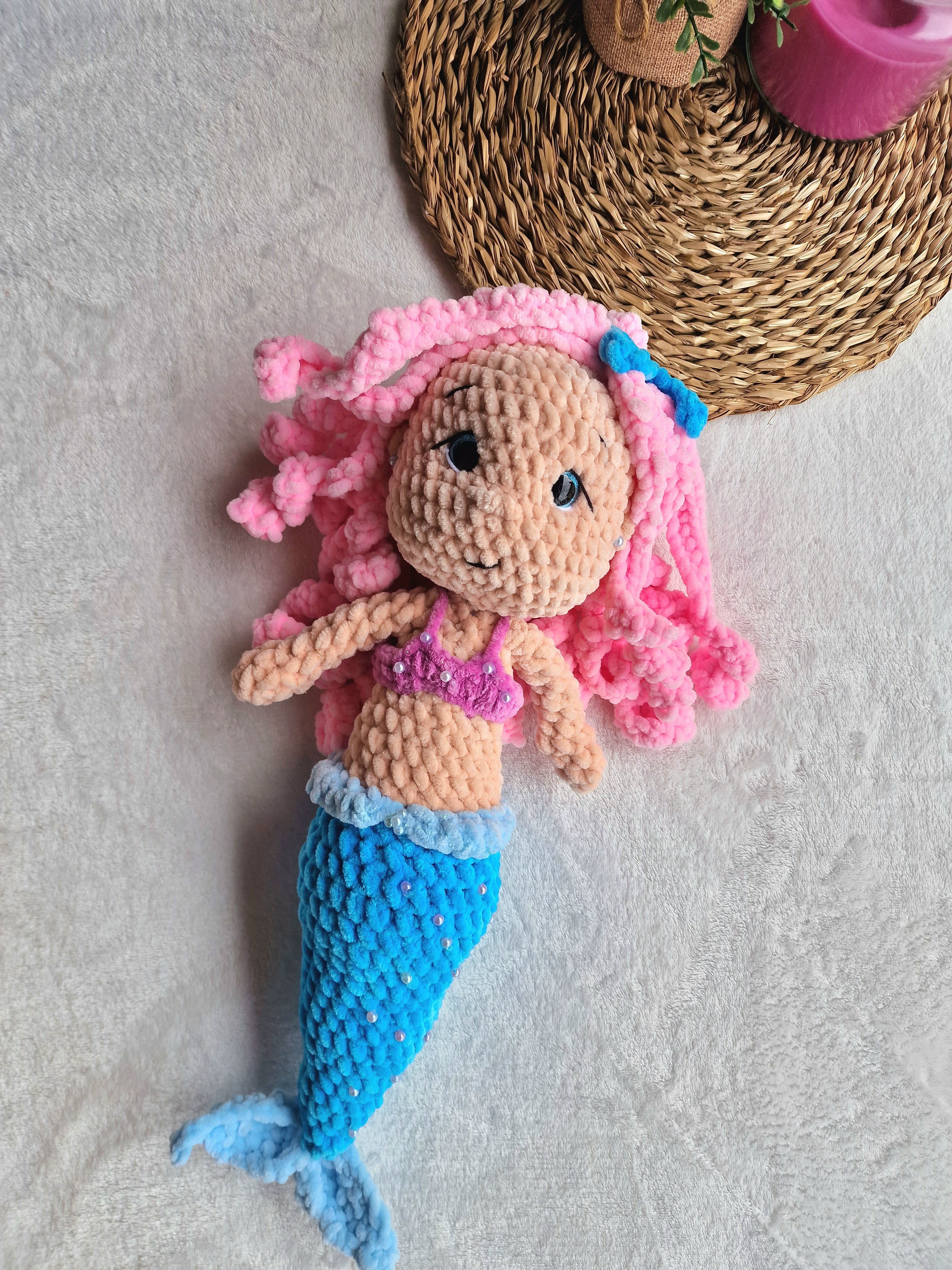 Amigurumi Sereia Rosa