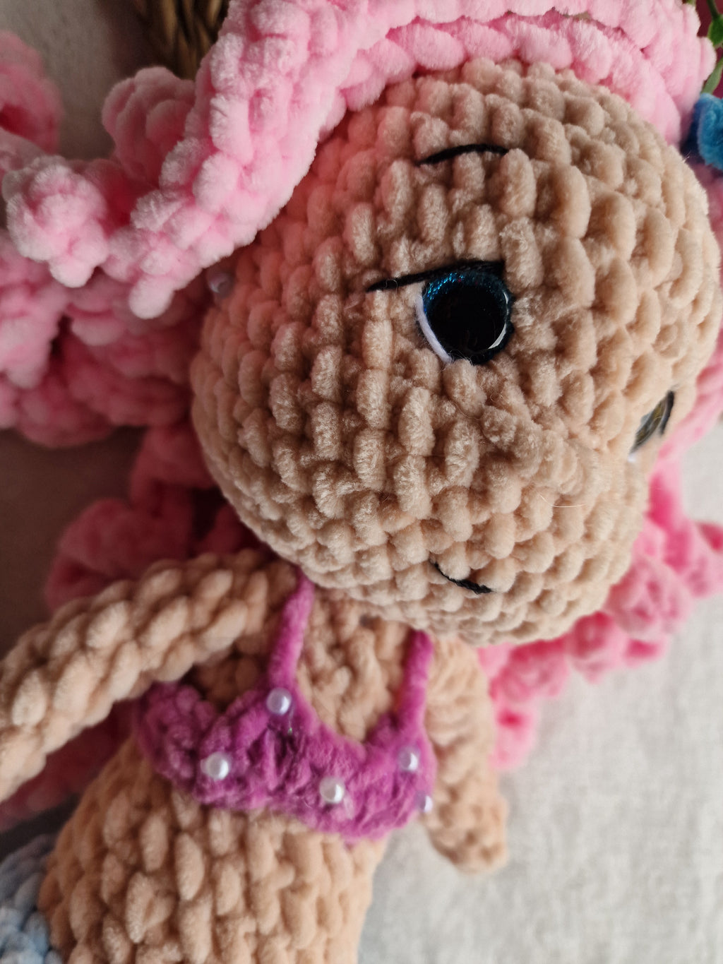 Amigurumi Sereia Rosa