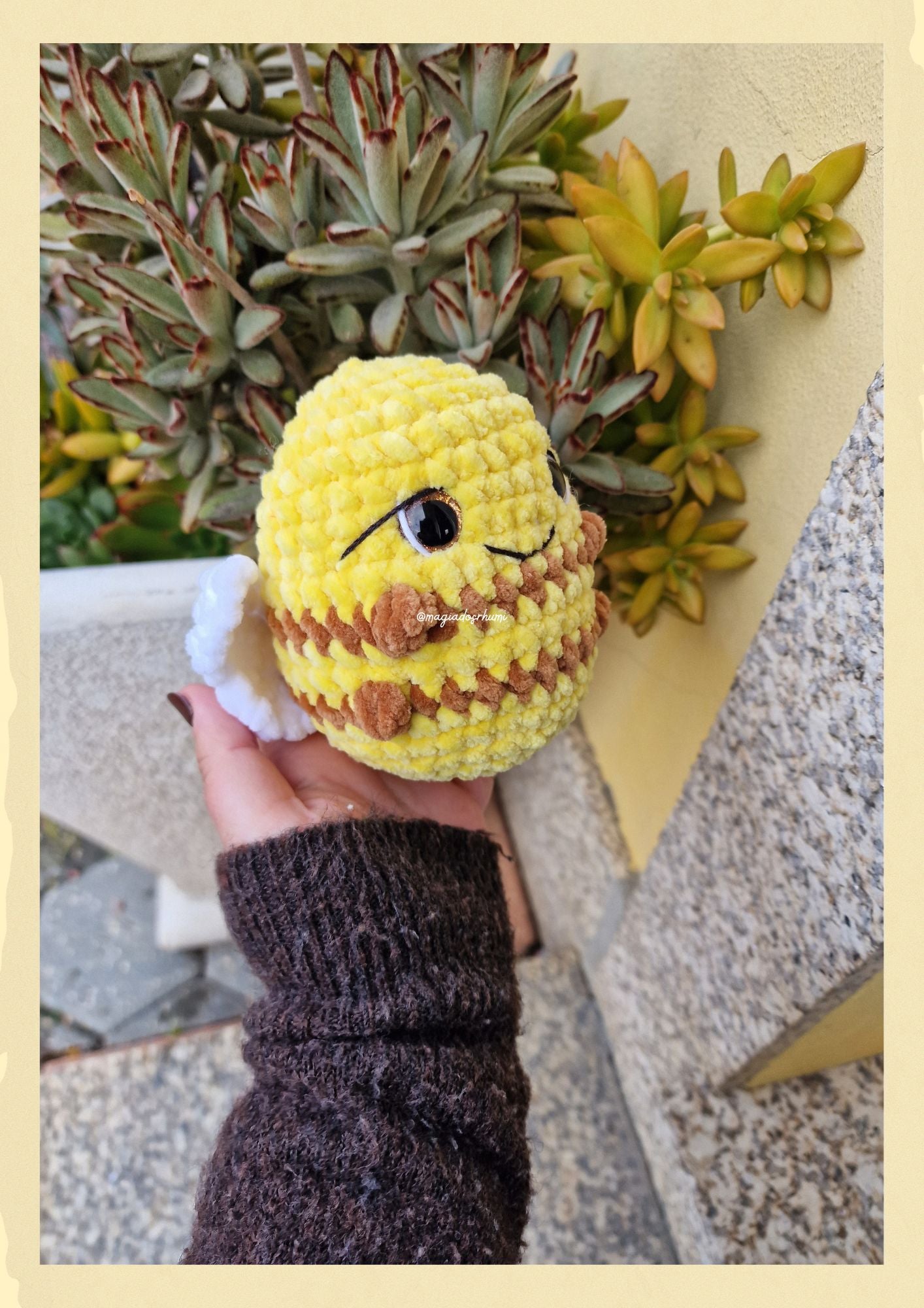 Abelha Maia - receita amigurumi