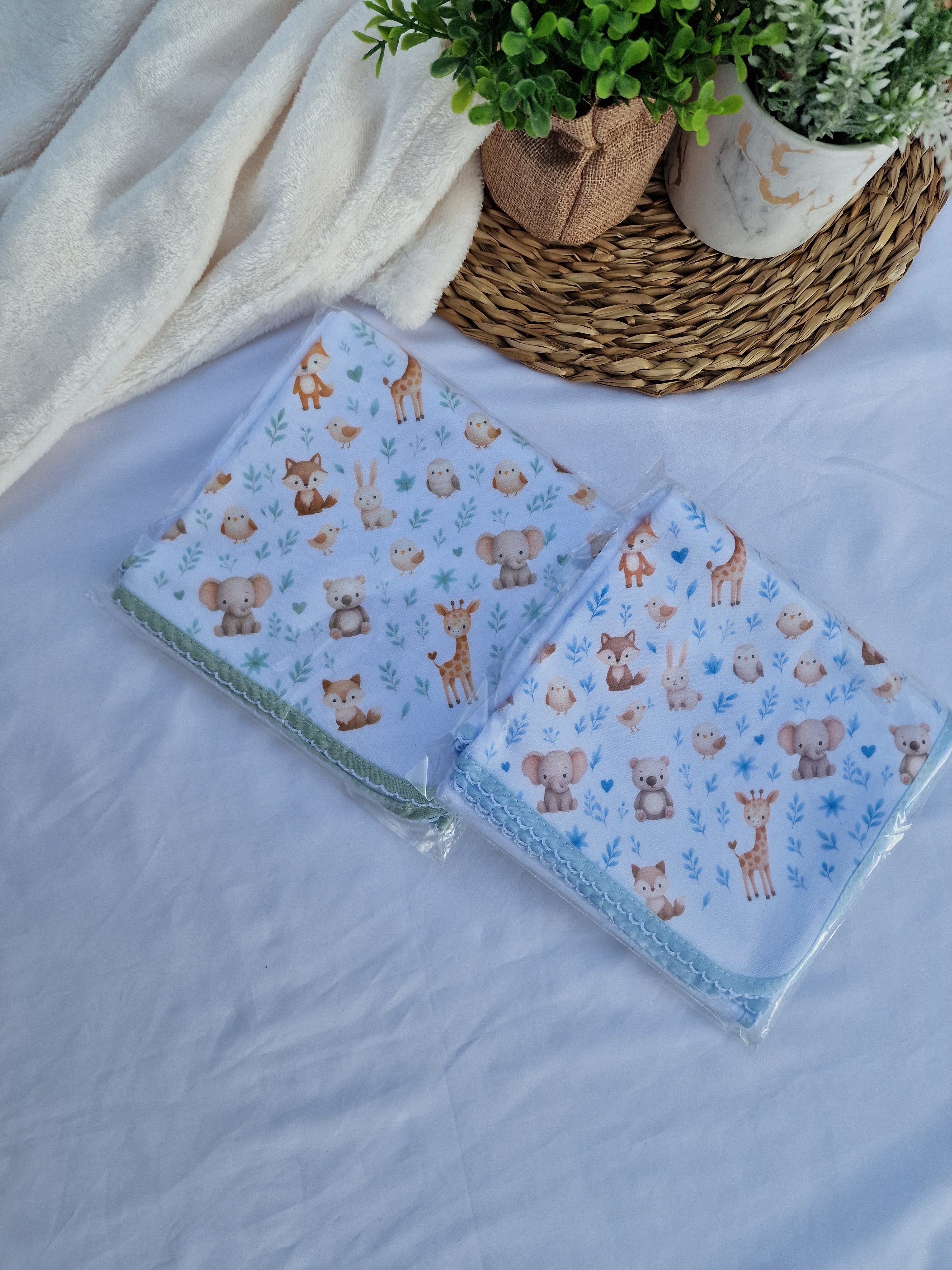 Fralda Bordada Animais