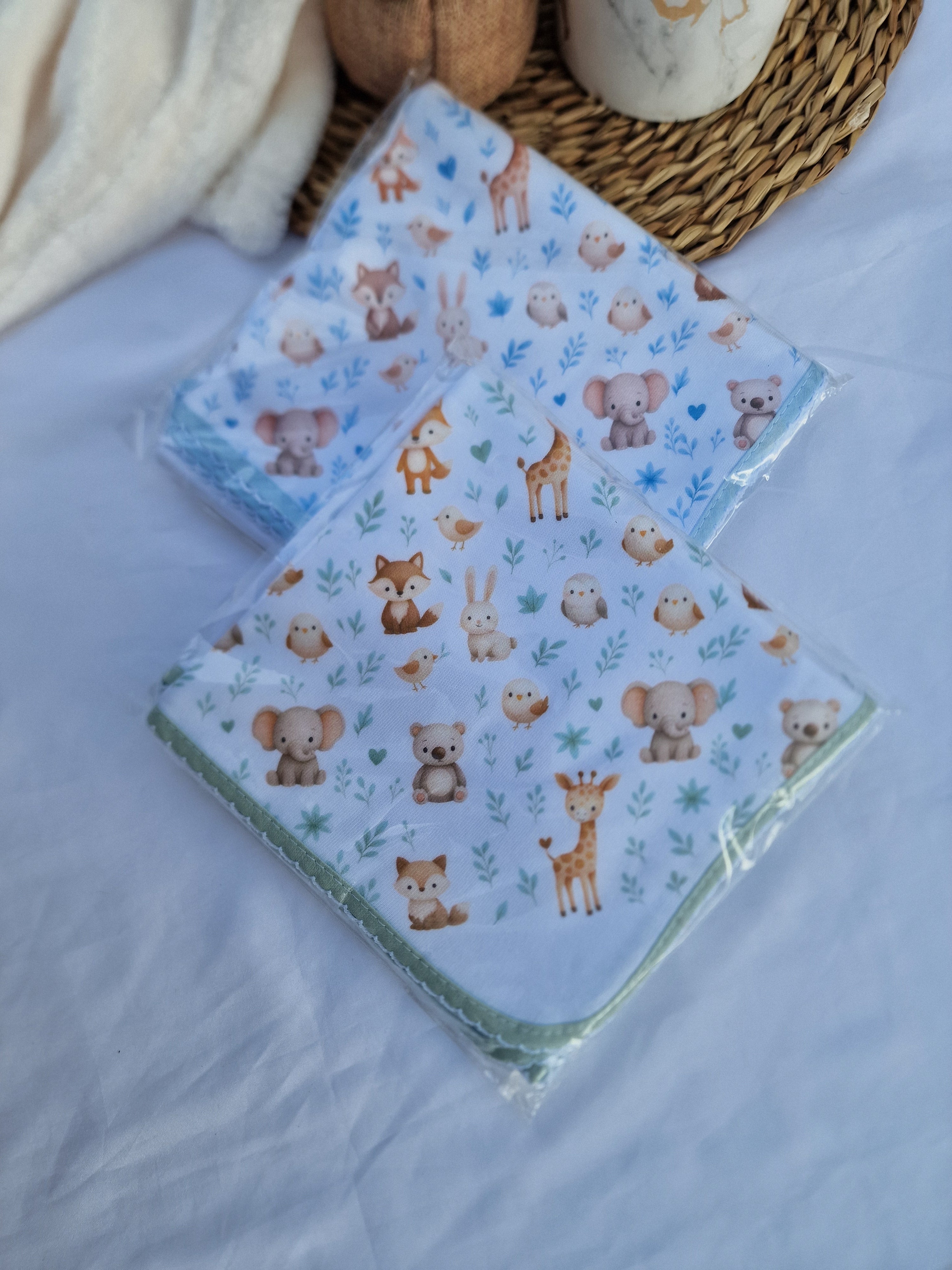 Fralda Bordada Animais