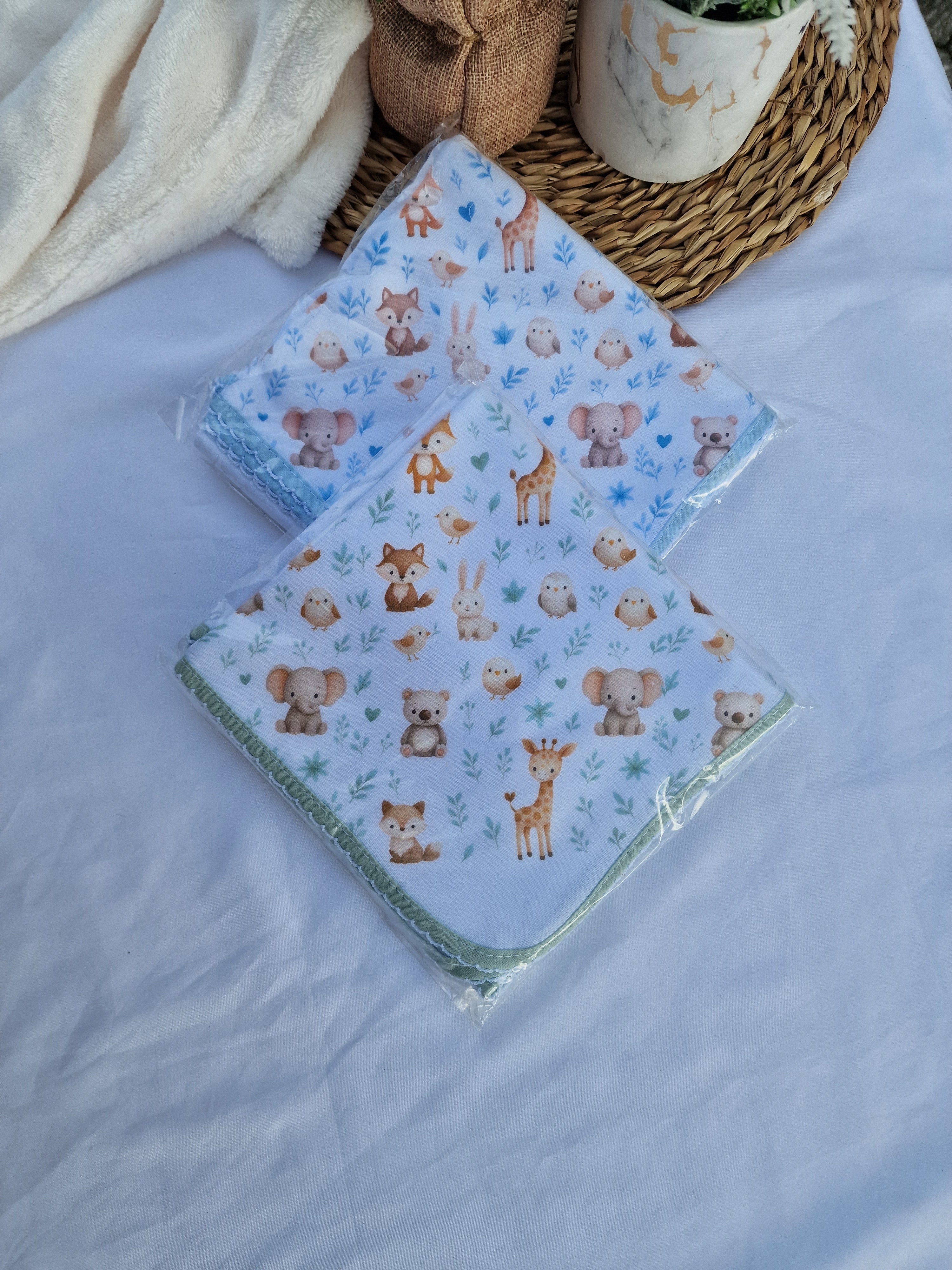 Fralda Bordada Animais