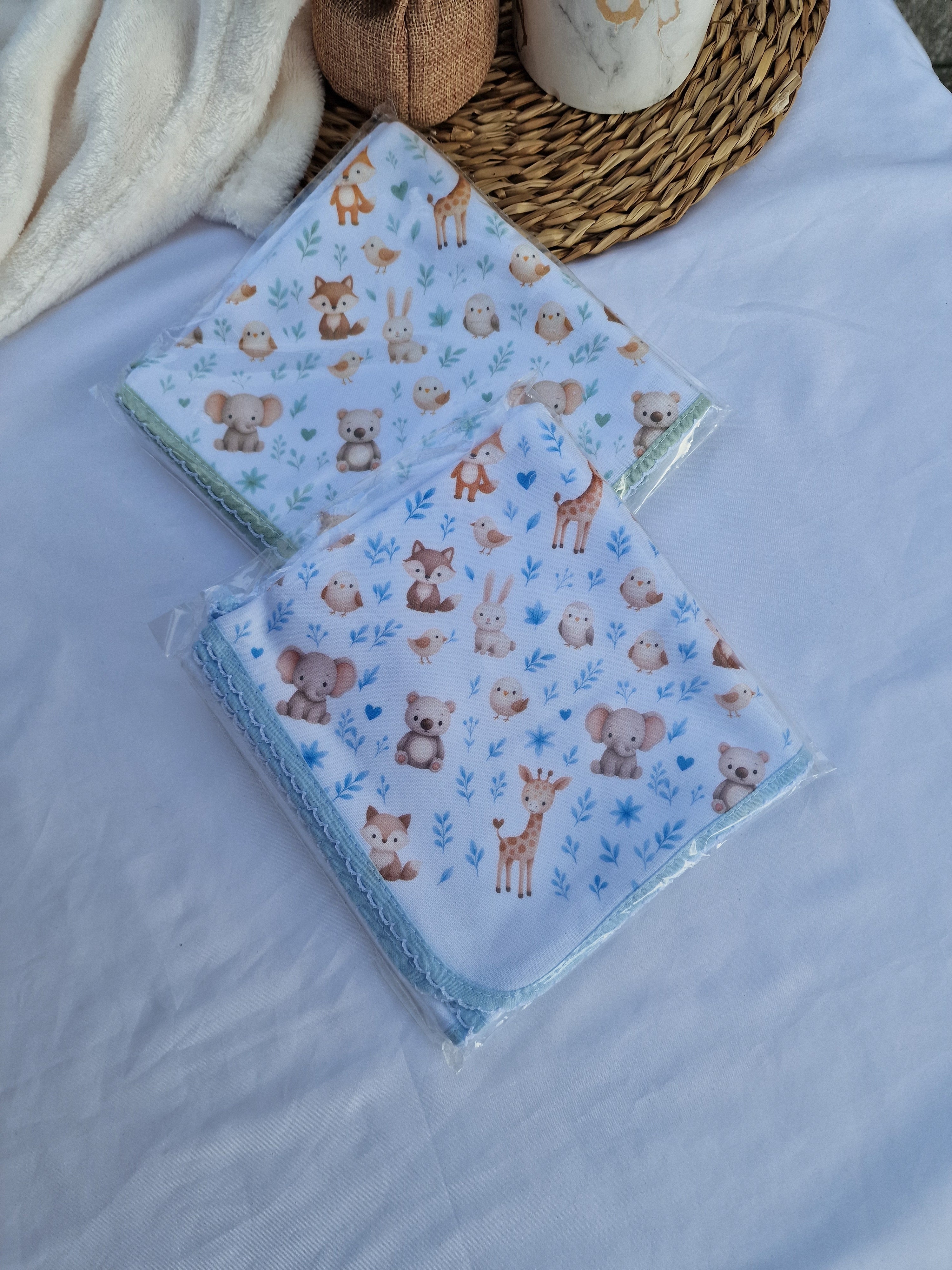 Fralda Bordada Animais